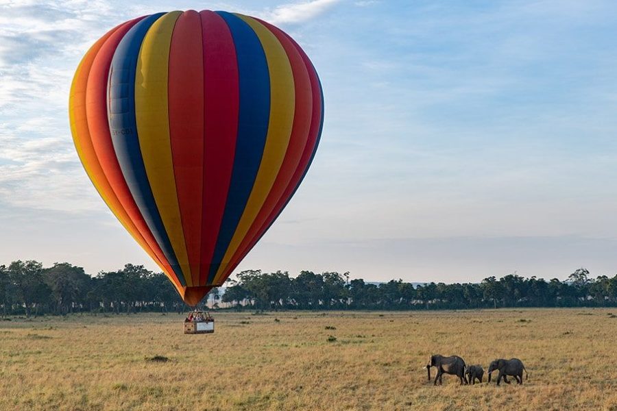 balloon safari masai